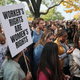 Google employees, who walked off the job to protest the internet company’s lenient treatment of executives accused of sexual misconduct, leave after attending a protest rally on Thursday, Nov. 1, 2018, in New York. Employees staged walkouts at offices from Tokyo to Singapore to London.